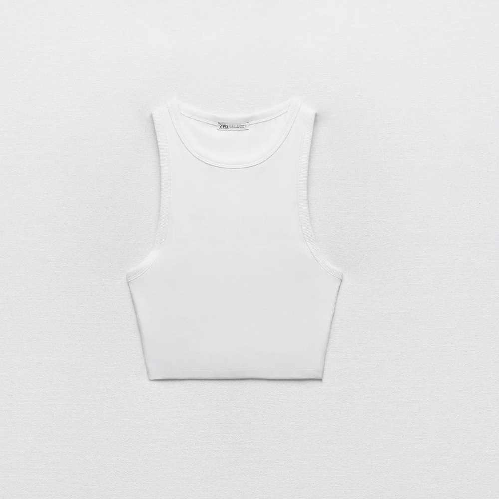 Zara Basic Rib Tank Top